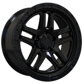 Envy Wheels - FFT-9 - Black - GLOSS BLACK - 20" x 8.5", 18 Offset, 5x139.7 (Bolt Pattern), 77.8mm HUB
