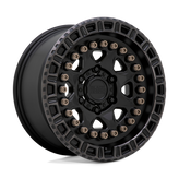 Black Rhino - CARBINE - Black - MATTE BLACK WITH MACHINED TINTED RING & BRONZE BOLTS - 20" x 9", 10 Offset, 6x120 (Bolt Pattern), 67.1mm HUB