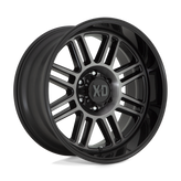 XD Series - XD850 CAGE - Black - GLOSS BLACK WITH GRAY TINT - 20" x 10", -18 Offset, 6x139.7 (Bolt Pattern), 106.1mm HUB