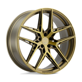 XO Luxury Wheels - CAIRO - Bronze - Bronze with Brushed Bronze Face - 20" x 10.5", 25 Offset, 5x108 (Bolt Pattern), 76.1mm HUB