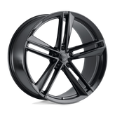 Ohm Wheels - LIGHTNING - Black - GLOSS BLACK - 18" x 8.5", 30 Offset, 5x114.3 (Bolt Pattern), 71.5mm HUB