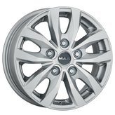 Mak Wheels - LOAD5 - Silver - SILVER - 16" x 6.5", 50 Offset, 5x112 (Bolt Pattern), 66.6mm HUB