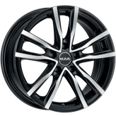 Mak Wheels - MILANO - Black - BLACK MIRROR - 16" x 6.5", 35 Offset, 5x110 (Bolt Pattern), 65.1mm HUB