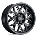 Black Rhino - REAPER - Black - Gloss Black & Milled - 20" x 11.5", -44 Offset, 5x127 (Bolt Pattern), 71.5mm HUB