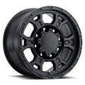 Vision Wheel Off-Road - 372 RAPTOR - Black - Matte Black - 17" x 8", 25 Offset, 8x170 (Bolt Pattern), 125.2mm HUB