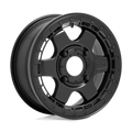 Fuel UTV - D922 BLOCK BEADLOCK - Black - MATTE BLACK WITH BLACK RING - 15" x 6", 38 Offset, 4x137 (Bolt Pattern), 110.1mm HUB