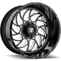 Fittipaldi Offroad - FTF09 - Black - Black Milled - 24" x 12", -51 Offset, 8x165.1 (Bolt Pattern), 125.2mm HUB