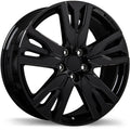 Replika - R244 - Black - Gloss Black - 20" x 8", 55 Offset, 5x120 (Bolt Pattern), 64.1mm HUB