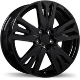 Replika - R244 - Black - Gloss Black - 20" x 8", 55 Offset, 5x120 (Bolt Pattern), 64.1mm HUB