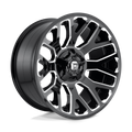 Fuel - D607 WARRIOR - Black - GLOSS BLACK MILLED - 20" x 10", -18 Offset, 8x170 (Bolt Pattern), 125.1mm HUB