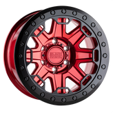 Black Rhino - RIFT BEADLOCK - CANDY RED W/ BLACK RING - 17" x 8.5", -38 Offset, 8x165.1 (Bolt Pattern), 125.1mm HUB