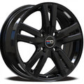 Euro Design - Ottano - Black - Gloss Black - 16" x 6.5", 38 Offset, 4x108 (Bolt Pattern), 63.4mm HUB