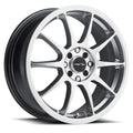 Vision Wheel Street Designs - 425 BANE - Silver - Hyper Silver - 15" x 6.5", 38 Offset, 4x100, 108 (Bolt Pattern), 73.1mm HUB