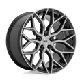 Niche - M262 MAZZANTI - Black - GLOSS BLACK BRUSHED FACE - 20" x 9", 27 Offset, 5x112 (Bolt Pattern), 66.6mm HUB