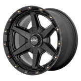 KMC Wheels - KM101 TEMPO - Black - SATIN BLACK - 20" x 9", 18 Offset, 6x114.3, 139.7 (Bolt Pattern), 78.1mm HUB