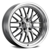 Ridler - 607 - Grey - GREY WITH MACHINED LIP - 20" x 10", 0 Offset, 5x120.65 (Bolt Pattern), 83.82mm HUB