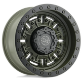 Black Rhino - ABRAMS - OLIVE DRAB GREEN - 18" x 9.5", -18 Offset, 5x127 (Bolt Pattern), 71.5mm HUB