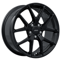 ART - Replica 257 - Black - Gloss Black - 18" x 8", 33 Offset, 5x112 (Bolt Pattern), 66.6mm HUB