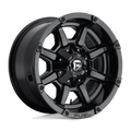 Fuel - D575 COUPLER - Black - GLOSS BLACK - 17" x 9", -12 Offset, 6x135, 139.7 (Bolt Pattern), 106.1mm HUB