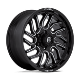 Fuel - D807 HURRICANE - Black - GLOSS BLACK MILLED - 20" x 9", 20 Offset, 6x135 (Bolt Pattern), 87.1mm HUB