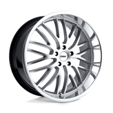 TSW Wheels - SNETTERTON - Silver - HYPER SILVER WITH MIRROR CUT LIP - 17" x 8", 35 Offset, 5x120 (Bolt Pattern), 76.1mm HUB