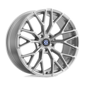 Beyern - ANTLER - Silver - SILVER WITH MIRROR CUT FACE - 18" x 8.5", 40 Offset, 5x120 (Bolt Pattern), 72.6mm HUB