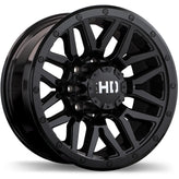 Fast HD - Menace - Black - Gloss Black - 20" x 9", 15 Offset, 8x180 (Bolt Pattern), 125mm HUB