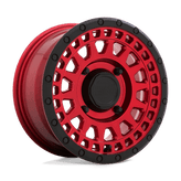 Black Rhino Powersports - PARKER UTV - CANDY RED WITH BLACK LIP - 14" x 7", 36 Offset, 4x110 (Bolt Pattern), 80.2mm HUB