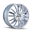 Mazzi - ESSENCE - Chrome - CHROME - 20" x 8.5", 35 Offset, 5x112, 120 (Bolt Pattern), 72.6mm HUB