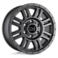 Black Rhino - YELLOWSTONE - Gunmetal - MATTE GUNMETAL - 17" x 8", 45 Offset, 6x130 (Bolt Pattern), 84.1mm HUB