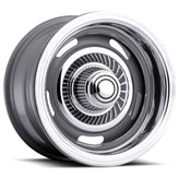 Vision Wheel American Muscle - 55 RALLY - Silver - Silver - 15" x 10", -32 Offset, 6x139.7 (Bolt Pattern), 108mm HUB