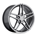 OE Creations - PR117 - Gunmetal - HYPER BLACK - 18" x 8.5", 56 Offset, 5x120.65 (Bolt Pattern), 70.7mm HUB