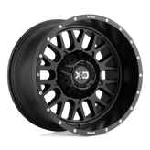 XD Series - XD842 SNARE - Black - SATIN BLACK - 20" x 9", 0 Offset, 6x135, 139.7 (Bolt Pattern), 106.1mm HUB