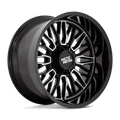 Moto Metal - MO809 STINGER - Black - GLOSS BLACK MACHINED - 20" x 9", 18 Offset, 8x170 (Bolt Pattern), 125.1mm HUB