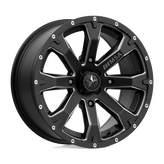 MSA Offroad Wheels - M42 BOUNTY - Black - SATIN BLACK MILLED - 15" x 7", 10 Offset, 4x137 (Bolt Pattern), 112.1mm HUB