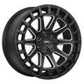 Ruffino HARD - Armour - Black - Satin Black - Milled Window - 20" x 9", 0 Offset, 6x135, 139.7 (Bolt Pattern), 87.1mm HUB