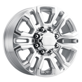 OE Creations - PR207 - Polished - POLISHED WITH CLEAR COAT - 20" x 8.5", 47 Offset, 8x180 (Bolt Pattern), 124.2mm HUB