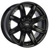 Ruffino HARD - FORGED - Black - Satin Black - 17" x 9", 20 Offset, 6x135, 139.7 (Bolt Pattern), 87.1mm HUB