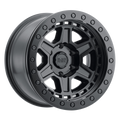 Black Rhino - RENO - Gunmetal - MATTE BLACK W/ BRASS BOLTS - 17" x 8.5", -38 Offset, 5x127 (Bolt Pattern), 71.5mm HUB