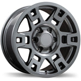 Replika - R213 - Gunmetal - Gloss Gunmetal - 17" x 8", 5 Offset, 6x139.7 (Bolt Pattern), 106.1mm HUB