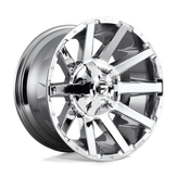 Fuel - D614 CONTRA - Polished - CHROME PLATED - 20" x 10", -18 Offset, 8x170 (Bolt Pattern), 125.1mm HUB