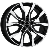 Mak Wheels - HIGHLANDS - Black - BLACK MIRROR - 20" x 8.5", 50 Offset, 5x127 (Bolt Pattern), 71.6mm HUB