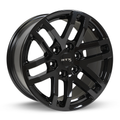 RTX Wheels - Oak - Black - Gloss Black - 20" x 9", 30 Offset, 6x135 (Bolt Pattern), 87.1mm HUB