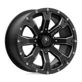 MSA Offroad Wheels - M42 BOUNTY - Black - SATIN BLACK MILLED - 14" x 7", 10 Offset, 4x156 (Bolt Pattern), 132mm HUB