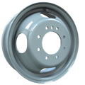 Envy Wheels - Dually Steel Wheel - Grey - GREY - 16" x 6", 127 Offset, 8x165.1 (Bolt Pattern), 121.3mm HUB
