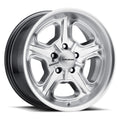 Vision Wheel American Muscle - 147 DAYTONA - Silver - Hyper Silver - 15" x 7", 6 Offset, 5x120.65 (Bolt Pattern), 83mm HUB