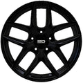 Euro Design - Forza - Black - Gloss Black - 20" x 9", 38 Offset, 5x108 (Bolt Pattern), 63.4mm HUB
