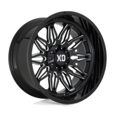 XD Series - XD859 GUNNER - Black - GLOSS BLACK MILLED - 22" x 10", -18 Offset, 6x135, 139.7 (Bolt Pattern), 106.1mm HUB