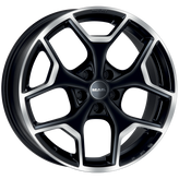 Mak Wheels - LIBERTY - Black - BLACK MIRROR - 17" x 7.5", 39 Offset, 5x110 (Bolt Pattern), 65.1mm HUB