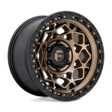 Fuel - D785 UNIT - Bronze - BRONZE WITH MATTE BLACK RING - 17" x 9", -12 Offset, 6x139.7 (Bolt Pattern), 106.1mm HUB